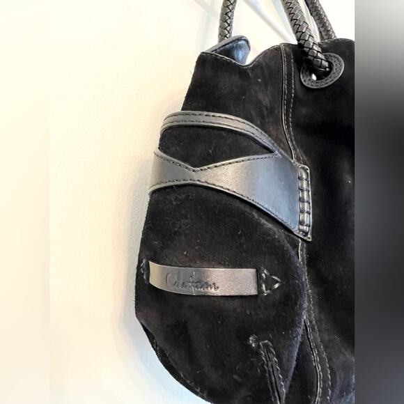 Cole haan Denney black suede purse bag - Picture 2 of 10